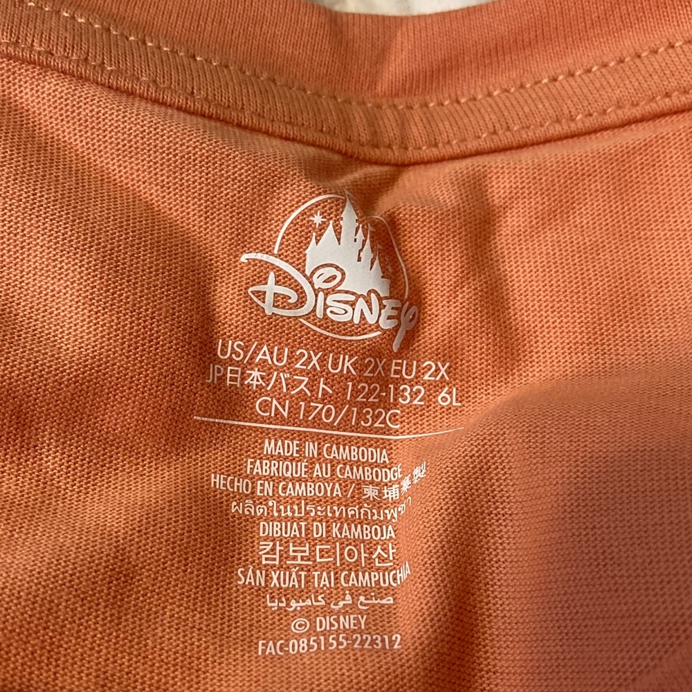 Disney Parks Disneyland Peach Orange Tank Top Women Sizes XS, M, 2X - Picture 14 of 14